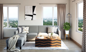 Classic Living Room With Convenient Natural Lighting